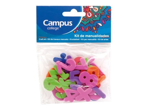 Set Manualidades Campus College Números Goma Eva