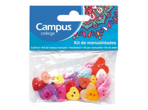 Set Manualidades Campus College Botón Corazón