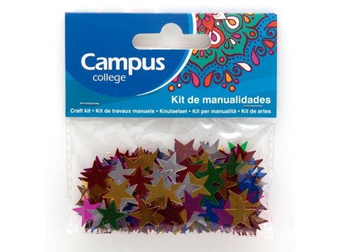 Set Manualidades Campus College Estrellas Metalizadas