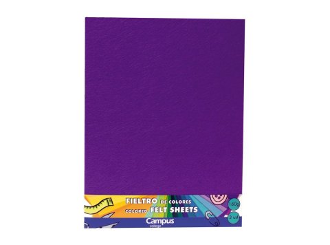 Fieltro Campus College Espesor 1mm 230 x 305 mm Violeta 3 ud.