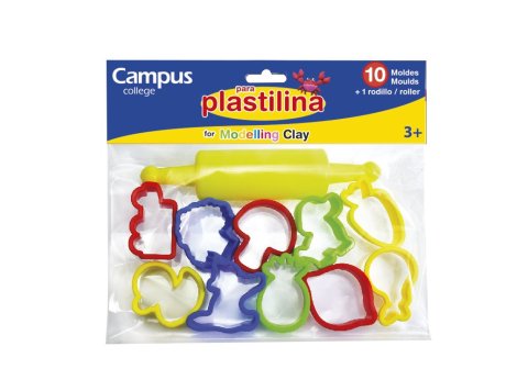 Accesorio Modelar Campus College 10 Moldes + Rodillo