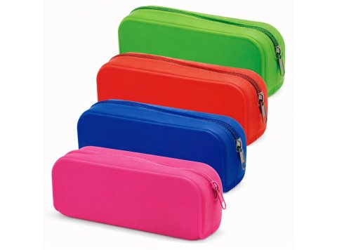 Portatodo Campus College Cuadrado Silicona 1 Cremallera 4 Colores