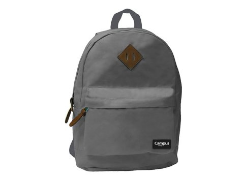 Mochila Casual Campus College Gris