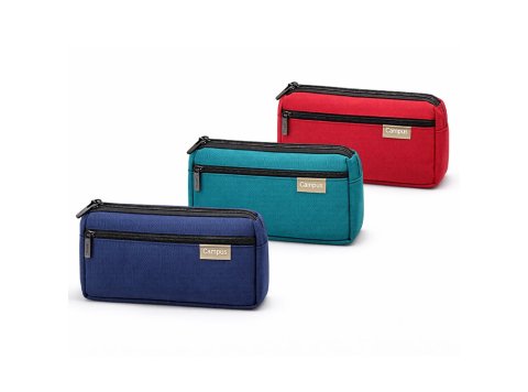 Portatodo Campus College Rectangular 3 Cremalleras 3 Colores