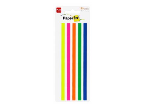 Banderitas Paper In Plus Office Subrayador Blíster 5 Colores