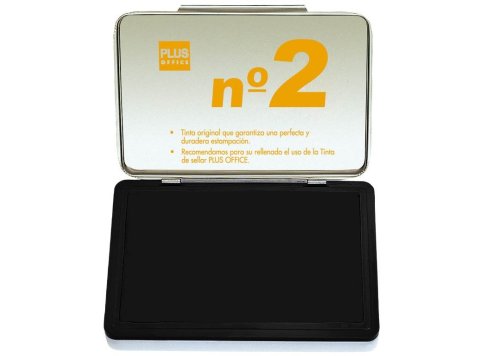 Tampón Manual Sellar Plus Office Nº2 80 x 125 mm Negro