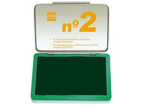 Tampón Manual Sellar Plus Office Nº2 80x125mm Verde