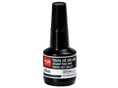 Tinta para Almohadillas Plus Office 30 ml Negro