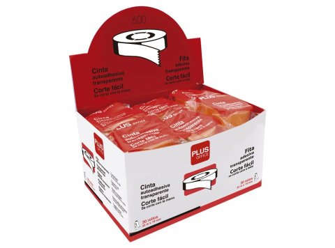 Cinta Adhesiva Transparente Plus Office 19 mm x 33 m