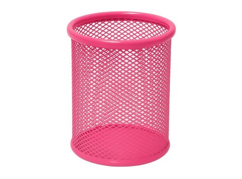 Cubilete de Rejilla Plus Office 190 Metálico Rosa Fuerte