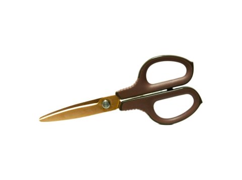 Tijera Oficina Plus Office Curve Titanio 174 mm Marrón Oscuro