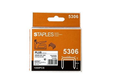 Grapas Plus Office Galvanizadas 53/06 Caja 1000 ud.