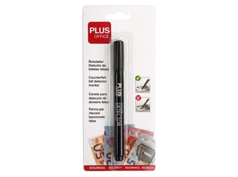 Rotulador Detector de Billetes Falsos Plus Office Blíster 1 ud.