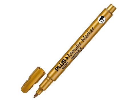 Rotulador Especial Plus Office Metallic Marker 1,2 mm Oro