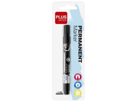 Rotulador Permanente Plus Office Plus Marker 3 Negro Blíster 1 ud.