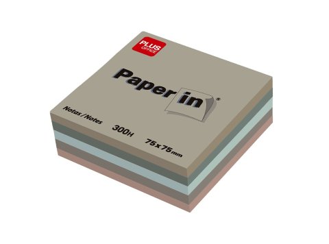 Bloc Notas Adhesivas Paper In Plus Office 75 x 75 mm Colores Tierra 300 Hojas