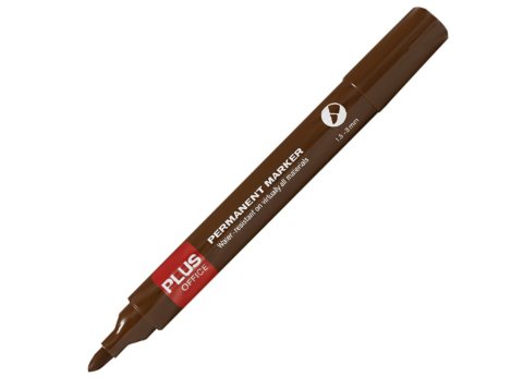 Rotulador Permanente Plus Office Plus Marker 3 Marrón