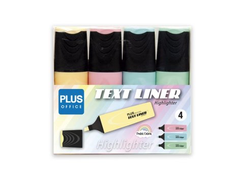 Marcador Fluorescente Plus Office TextLiner 3.2 Pastel Surtidos Blíster 4 ud.