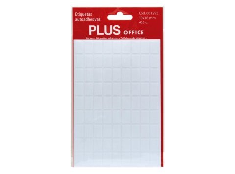 Etiquetas Autoadhesivas Plus Office 10 x 16 mm 405 Etiquetas 5 Hojas