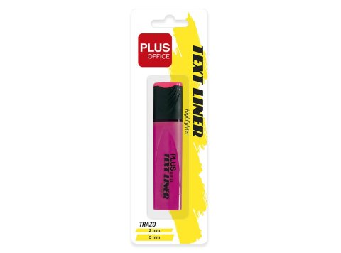 Marcador Fluorescente Plus Office TextLiner 3.2 Rosa Blíster 1 ud.