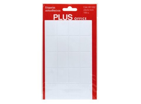Etiquetas Autoadhesivas Plus Office 22 x 32 mm 100 Etiquetas 5 Hojas