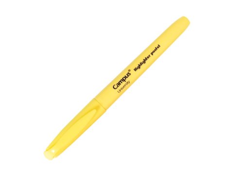 Marcador Fluorescente Pen Highlighter Campus University Amarillo Pastel