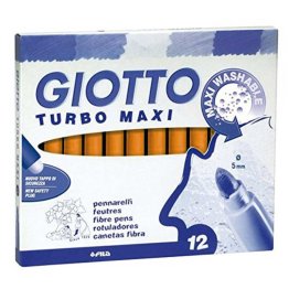 Rotulador Giotto Turbo Maxi 12 unid naranja