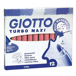 Rotulador Giotto Turbo Maxi 12 unid rosa