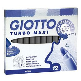 Rotulador Giotto Turbo Maxi 12 unid gris