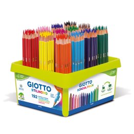 Lápices de colores Giotto StilNovo Pack Escolar 192 unid 16 col