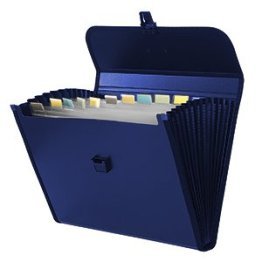Carpeta Clasificadora Plus Office A4 con Broche Azul Opaco