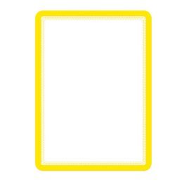 Marco porta anuncios A4 amarillo adhesivo 2ud Tarifold