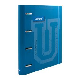 Carpeta Ringbook Soft Campus University 4 Anillas + Recambio Azul