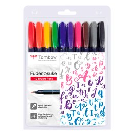 Set caligrafía Tombow Brush Pen 10 colores