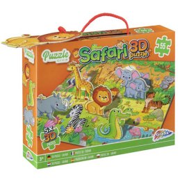 Juego Educativo RMS Puzzle 55 piezas 3D Safari