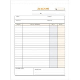 Talonario Albaranes Plus Office Natural 145mmx207mm Triplicado 50 Juegos