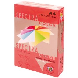 Papel A4 Spectra 80g 500 Hojas Rojo