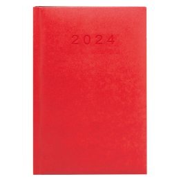 Agenda Plus Classic 2024 Rojo A5 Día Página PVC