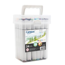 Rotuladores Doble Punta Campus Student TopiColor 24 colores