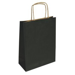 Bolsa de Papel Kraft Negra Pequeña