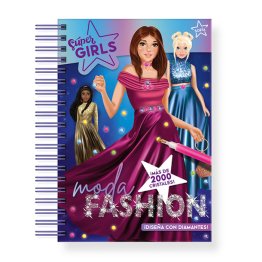Cuaderno Super Girls Diseña con Diamantes