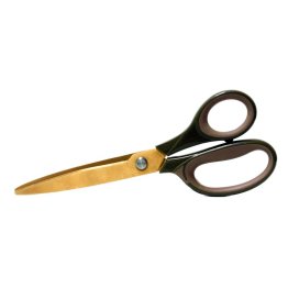 Tijera de Oficina Plus Office Curve Titanio 215 mm Marrón Oscuro