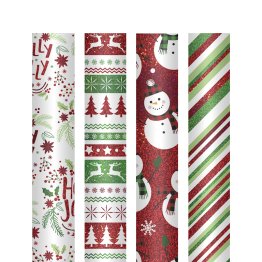 Papel de Regalo Campus Surtido Navidad Holográfico 01 Expositor 25 ud.