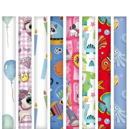 Papel de Regalo Expositor 60 Rollos Infantil