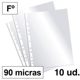Fundas Multitaladro Plus Office Folio Cristal 90 Micras