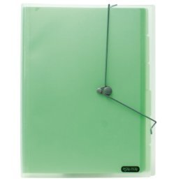 Carpeta Clasificadora Plus Office A4 Verde Traslúcida