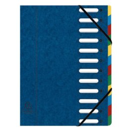 Carpeta Clasificadora Exacompta A4 Harmonika Nature Future 12 Separadores Azul