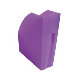 Cajetín Revistero Exacompta Translucido Lomo 110mm Violeta