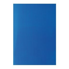 Cubierta encuadernar Plus Office A4 PVC traslúcido azul 100 ud