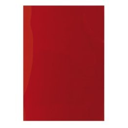 Cubierta encuadernar Plus Office A4 PVC traslúcido rojo 100 ud